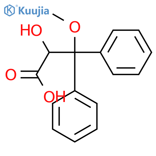 (2S)-2-hydroxy-3-methoxy-3,3-diphenylpropanoic acid structure