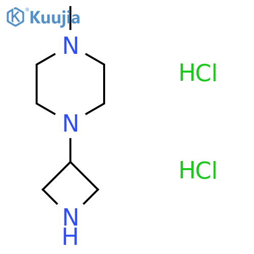 1-(Azetidin-3-yl)-4-methylpiperazine dihydrochloride structure
