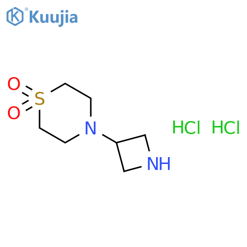 4-(Azetidin-3-yl)thiomorpholine 1,1-dioxide dihydrochloride structure