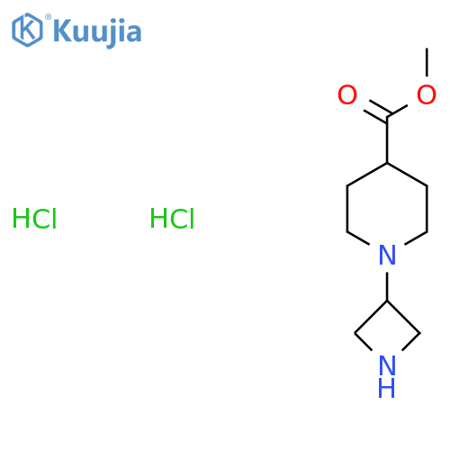 Methyl 1-(azetidin-3-yl)piperidine-4-carboxylate;dihydrochloride structure