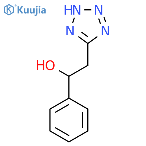 1-phenyl-2-(2H-1,2,3,4-tetrazol-5-yl)ethan-1-ol structure