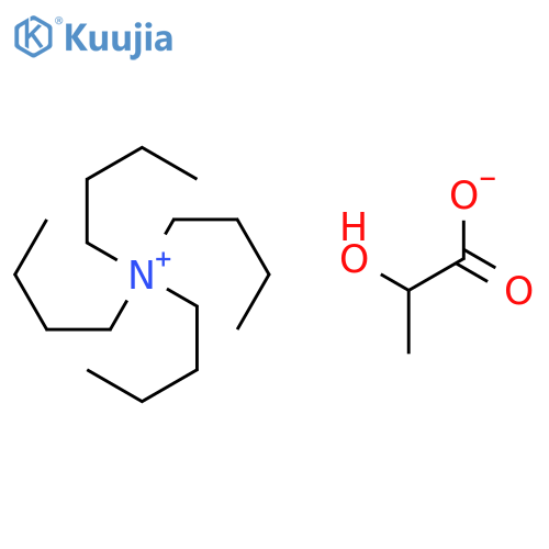 1-Butanaminium, N,N,N-tributyl-, 2-hydroxypropanoate (1:1) structure