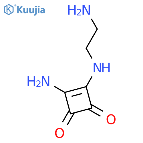 3-Cyclobutene-1,2-dione,3-amino-4-[(2-aminoethyl)amino]- structure