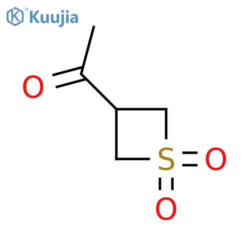 3-acetyl-1lambda6-thietane-1,1-dione structure