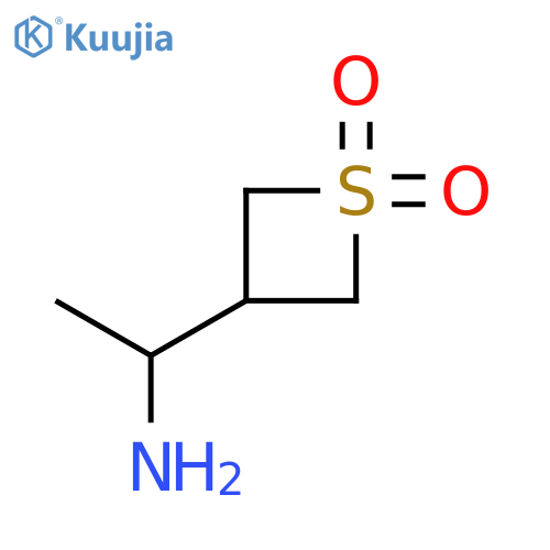 3-(1-aminoethyl)-1lambda6-thietane-1,1-dione structure