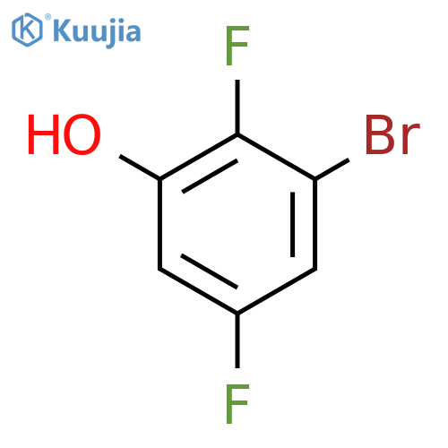 3-bromo-2,5-difluorophenol structure