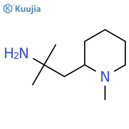 2-methyl-1-(1-methylpiperidin-2-yl)propan-2-amine structure