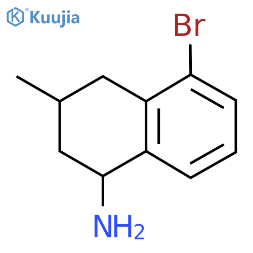 5-Bromo-3-methyl-1,2,3,4-tetrahydronaphthalen-1-amine structure
