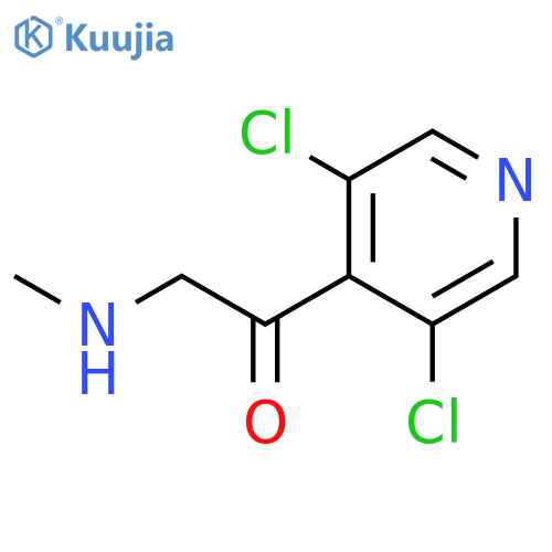 1-(3,5-dichloropyridin-4-yl)-2-(methylamino)ethan-1-one structure