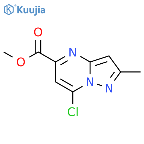 methyl 7-chloro-2-methylpyrazolo1,5-apyrimidine-5-carboxylate structure