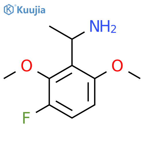 1-(3-fluoro-2,6-dimethoxyphenyl)ethan-1-amine structure