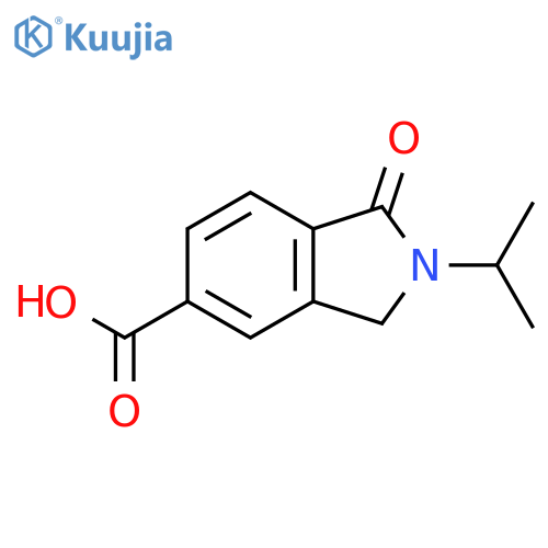 1-Oxo-2-(propan-2-yl)-2,3-dihydro-1H-isoindole-5-carboxylic acid structure