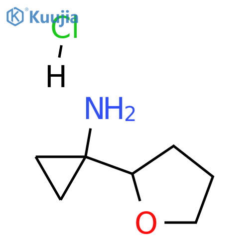 1-(Tetrahydrofuran-2-yl)cyclopropanamine hydrochloride structure
