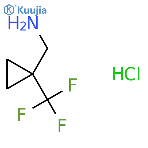 [1-(Trifluoromethyl)cyclopropyl]methanamine hydrochloride structure