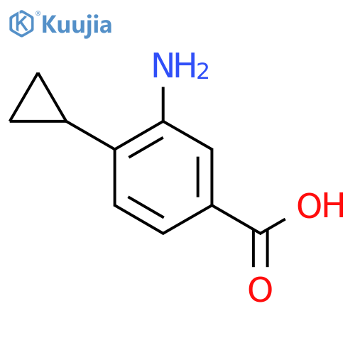 3-amino-4-cyclopropylbenzoic acid structure