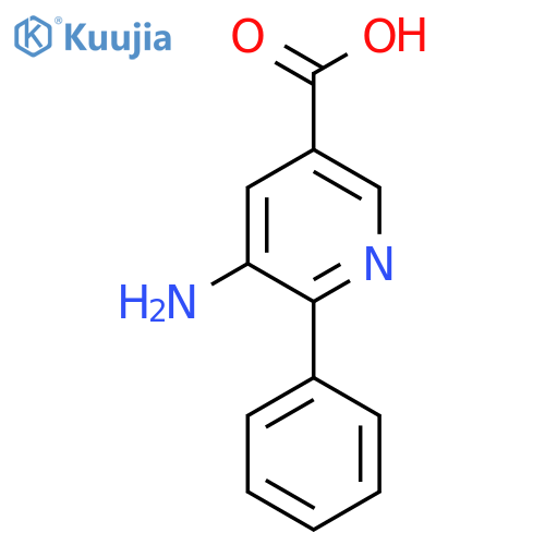 5-Amino-6-phenylnicotinic acid structure