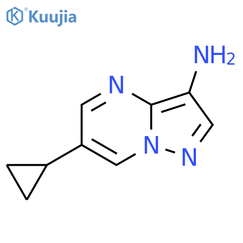 6-Cyclopropylpyrazolo[1,5-a]pyrimidin-3-amine structure