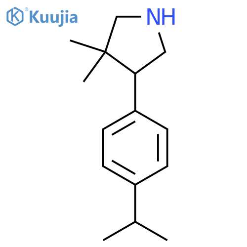 4-(4-Isopropylphenyl)-3,3-dimethylpyrrolidine structure