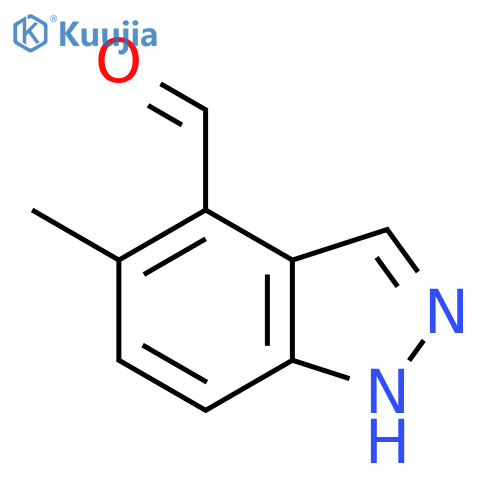 5-methyl-1H-indazole-4-carbaldehyde structure