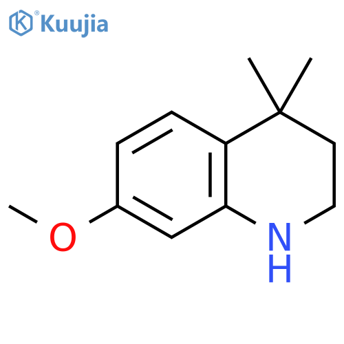 7-methoxy-4,4-dimethyl-1,2,3,4-tetrahydroquinoline structure