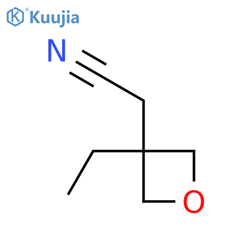 2-(3-Ethyloxetan-3-yl)acetonitrile structure