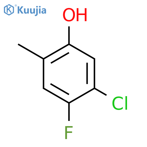 5-Chloro-4-fluoro-2-methylphenol structure