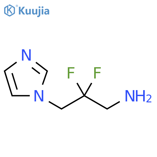 1H-Imidazole-1-propanamine, β,β-difluoro- structure