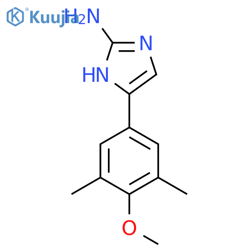5-(4-methoxy-3,5-dimethylphenyl)-1H-imidazol-2-amine structure