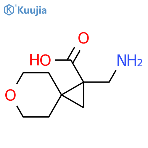 6-Oxaspiro[2.5]octane-1-carboxylic acid, 1-(aminomethyl)- structure