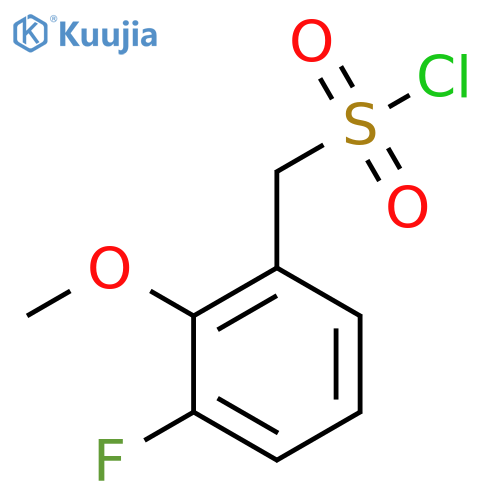 (3-fluoro-2-methoxyphenyl)methanesulfonyl chloride structure
