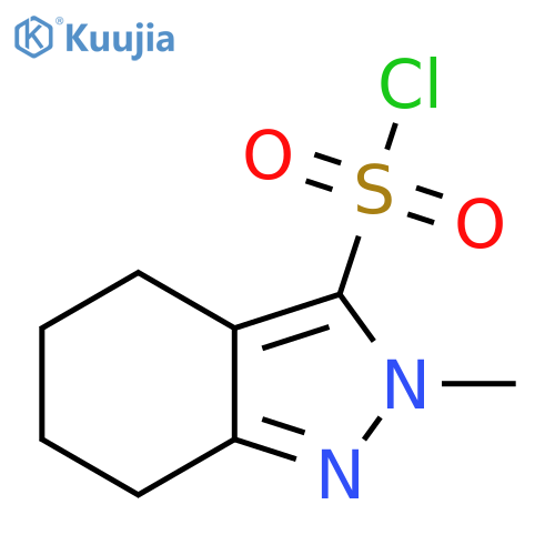 2-Methyl-4,5,6,7-tetrahydro-2H-indazole-3-sulfonyl chloride structure