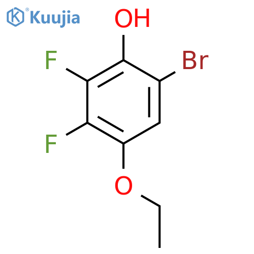 6-Bromo-4-ethoxy-2,3-difluorophenol structure