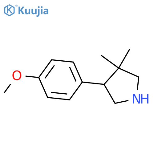 4-(4-Methoxyphenyl)-3,3-dimethylpyrrolidine structure