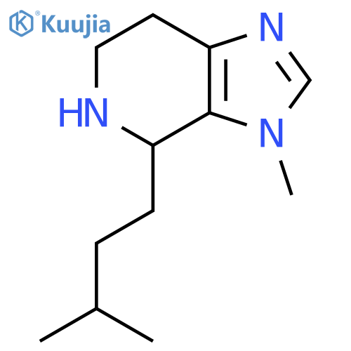 3-methyl-4-(3-methylbutyl)-3H,4H,5H,6H,7H-imidazo4,5-cpyridine structure