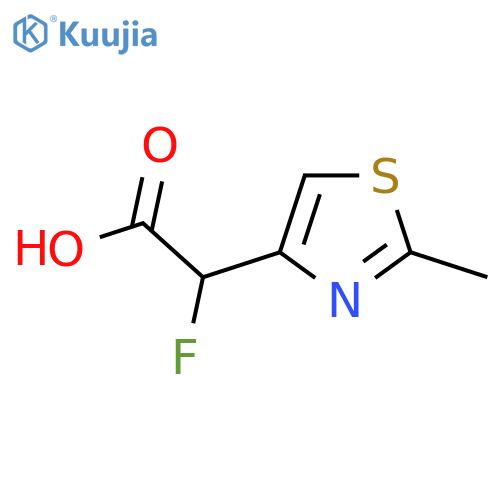 2-Fluoro-2-(2-methyl-1,3-thiazol-4-yl)acetic acid structure