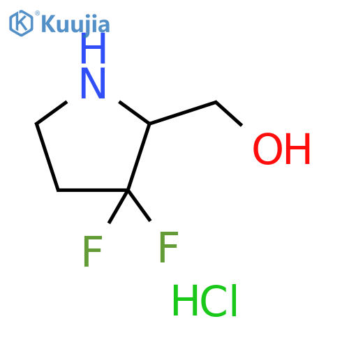 (3,3-difluoropyrrolidin-2-yl)methanol;hydrochloride structure