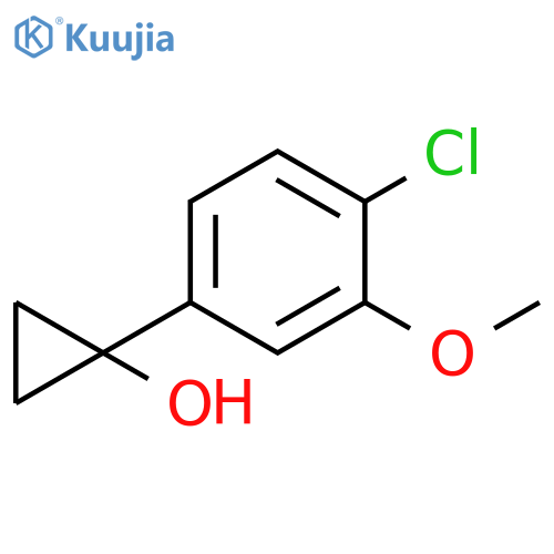 1-(4-chloro-3-methoxy-phenyl)cyclopropanol structure