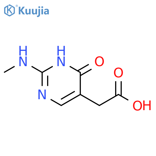 2-2-(methylamino)-6-oxo-1,6-dihydropyrimidin-5-ylacetic acid structure