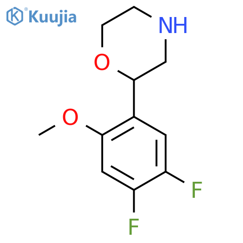 2-(4,5-difluoro-2-methoxyphenyl)morpholine structure