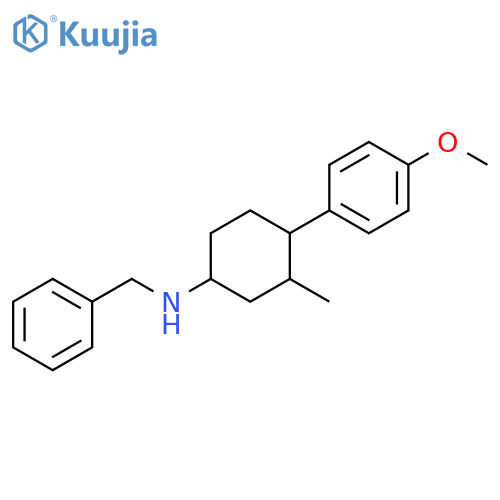 Benzenemethanamine, N-[4-(4-methoxyphenyl)-3-methylcyclohexyl]- structure