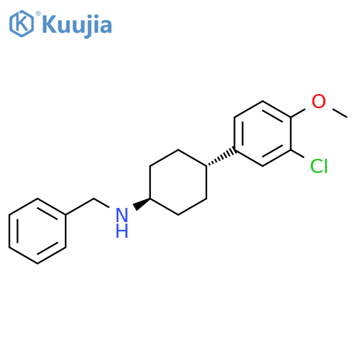 Benzenemethanamine, N-[4-(3-chloro-4-methoxyphenyl)cyclohexyl]-,trans- structure