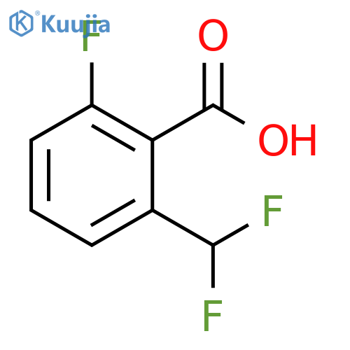 2-(difluoromethyl)-6-fluorobenzoic acid structure