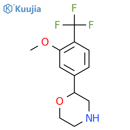 2-3-methoxy-4-(trifluoromethyl)phenylmorpholine structure
