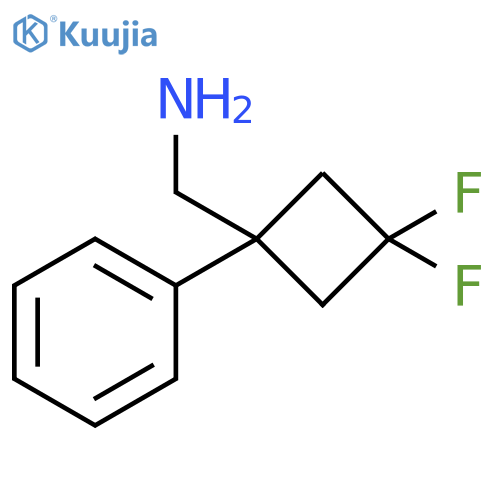 (3,3-difluoro-1-phenylcyclobutyl)methanamine structure