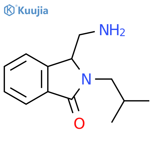 3-(aminomethyl)-2-(2-methylpropyl)-2,3-dihydro-1H-isoindol-1-one structure
