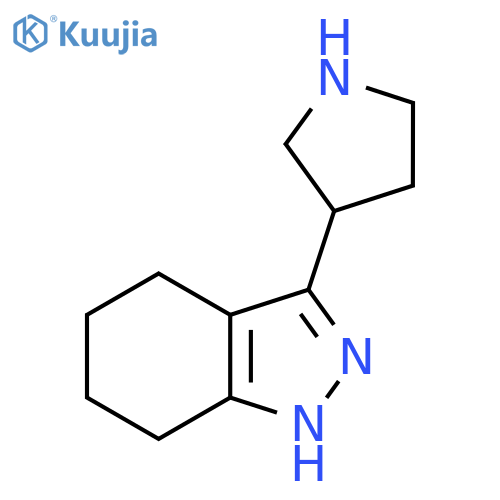 3-(pyrrolidin-3-yl)-4,5,6,7-tetrahydro-1H-indazole structure
