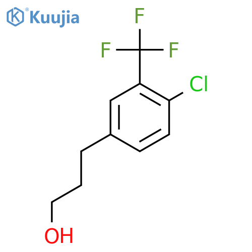 3-4-chloro-3-(trifluoromethyl)phenylpropan-1-ol structure