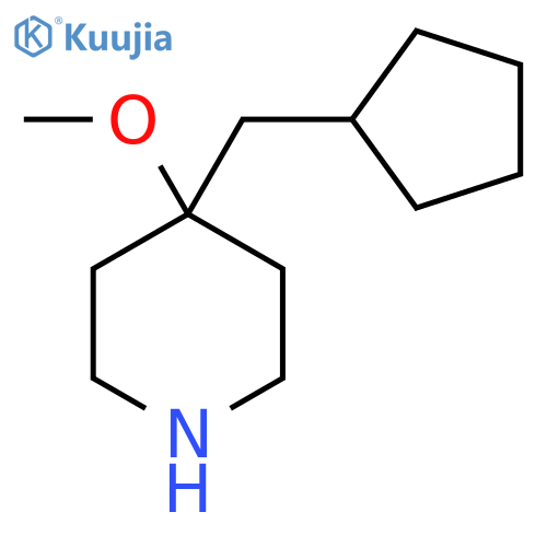 4-(cyclopentylmethyl)-4-methoxypiperidine structure