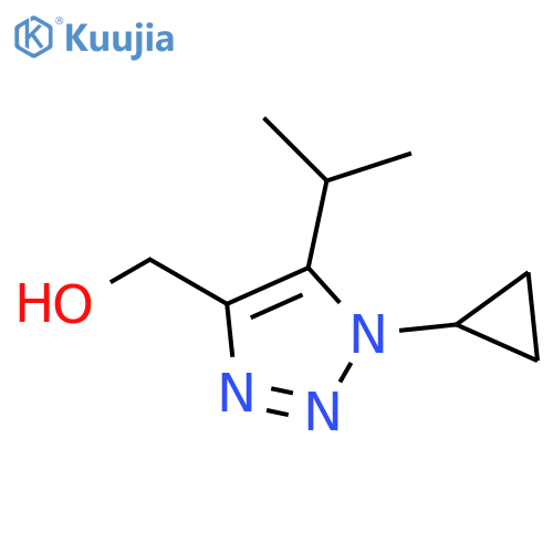 1-cyclopropyl-5-(propan-2-yl)-1H-1,2,3-triazol-4-ylmethanol structure