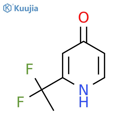 2-(1,1-Difluoroethyl)pyridin-4-OL structure